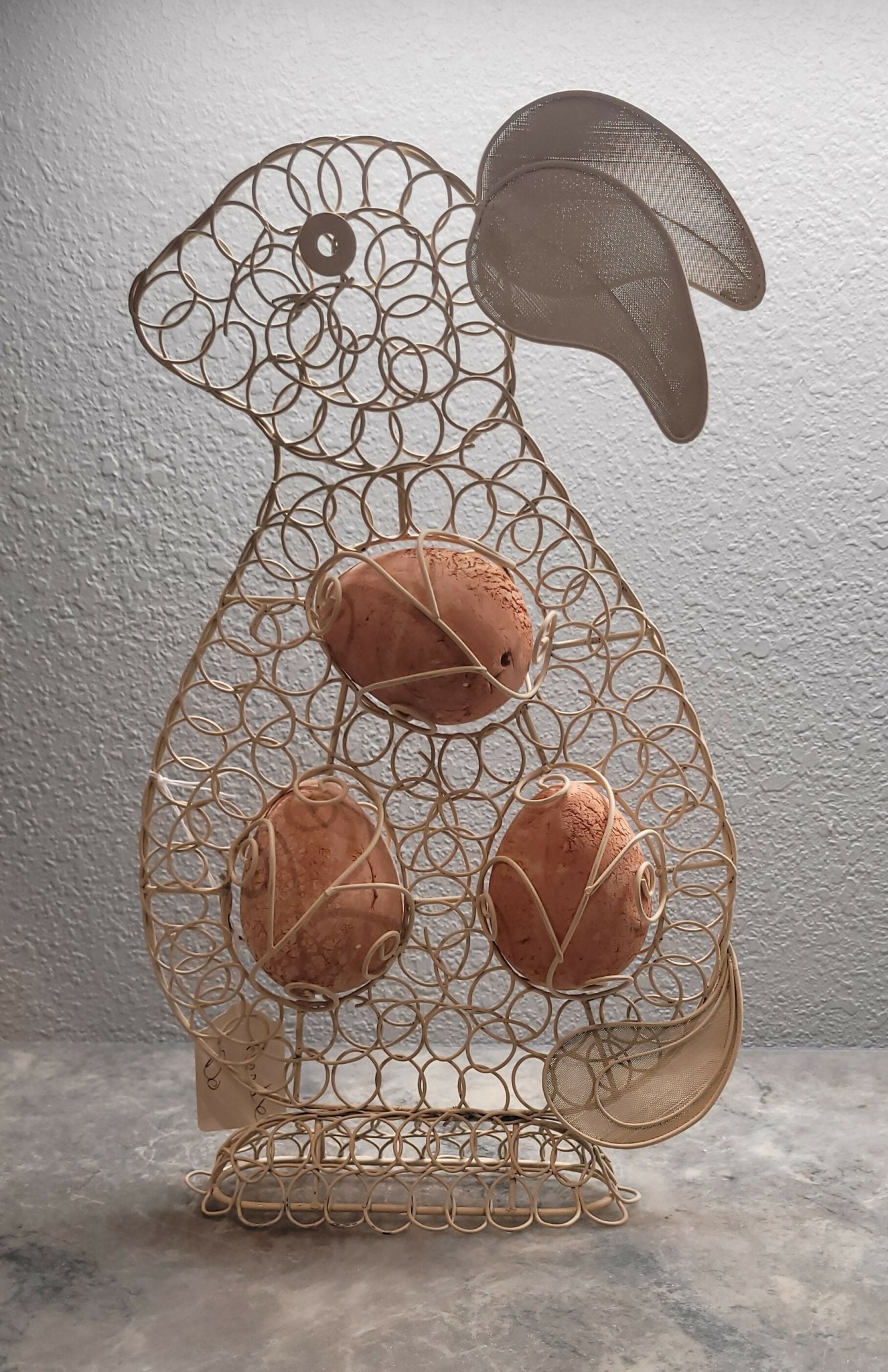 Bunny Metal w/Eggs - Deadwood South Boutique & Company LLC