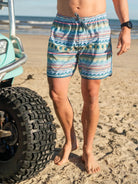 Burlebo Palms and Fins Swim Trunk - Deadwood South Boutique & Company LLC