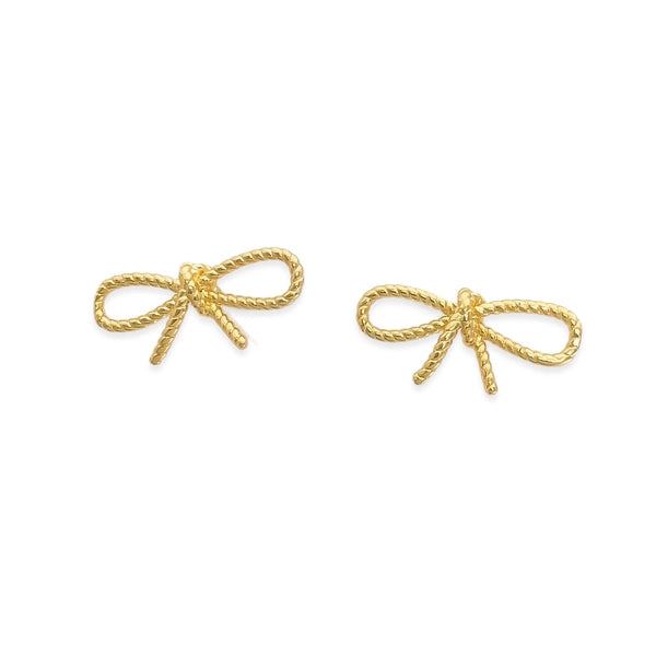 OMG Ribbon Stud Earrings-Earrings-Deadwood South Boutique & Company LLC-Deadwood South Boutique, Women's Fashion Boutique in Henderson, TX