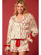 Satin Toy Solider PJ Set-Pajamas-Deadwood South Boutique & Company LLC-Deadwood South Boutique, Women's Fashion Boutique in Henderson, TX