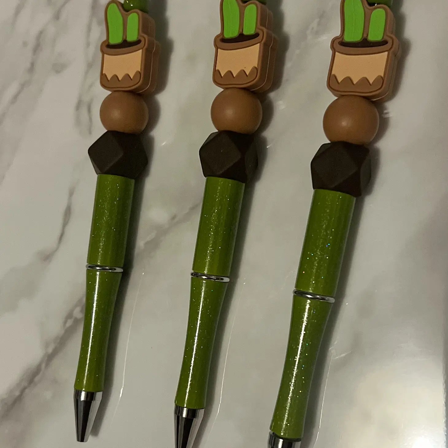 Cactus Beaded Pen - Deadwood South Boutique & Company LLC