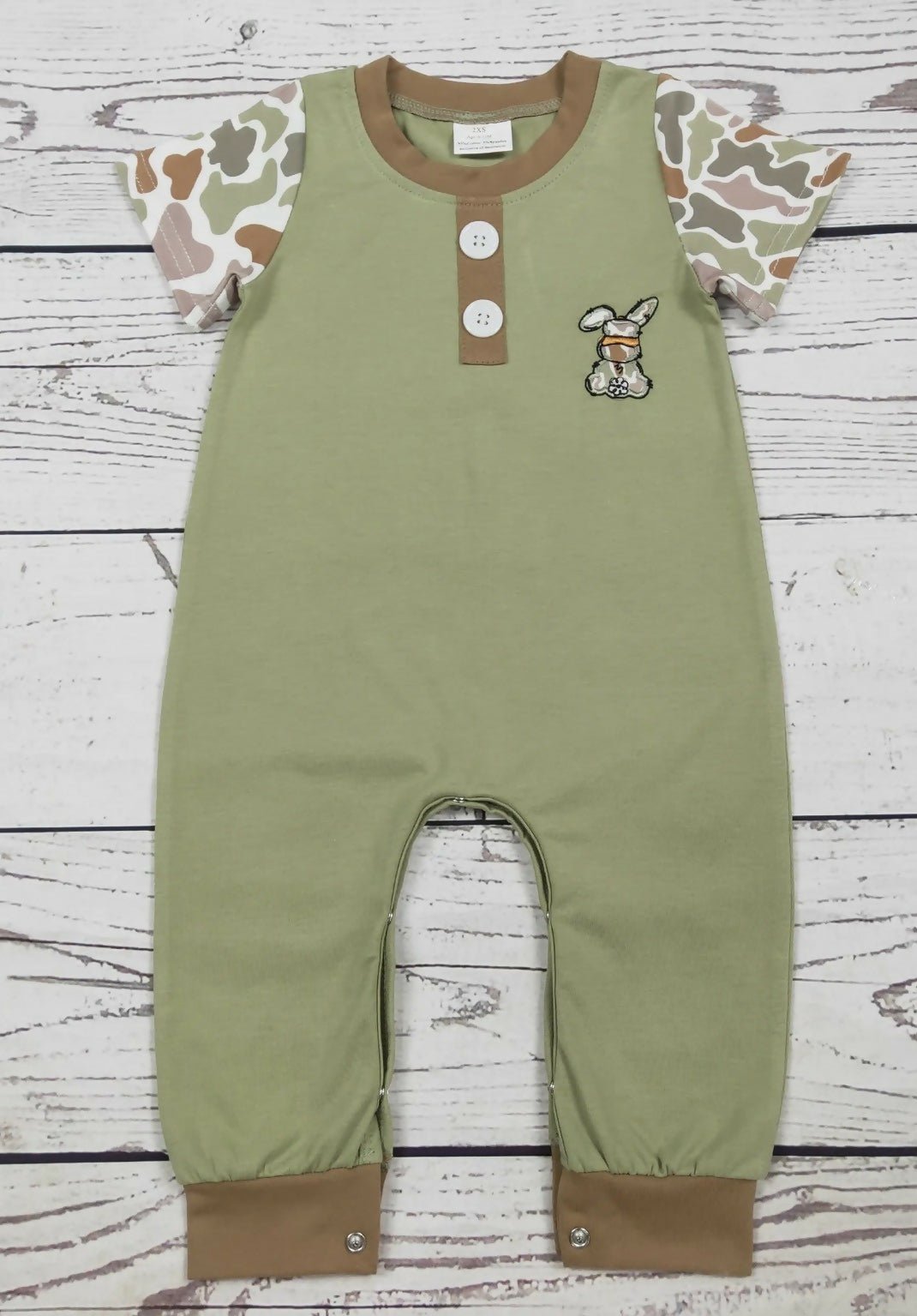 Camo Rabbit Romper - Deadwood South Boutique & Company LLC