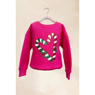 Candy Cane Kids Oversized Sweatshirt - Deadwood South Boutique & Company LLC