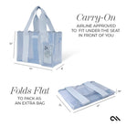 Case-Mate Carolina Blue Crochet Wave Jelly Tote Bag - Deadwood South Boutique & Company LLC