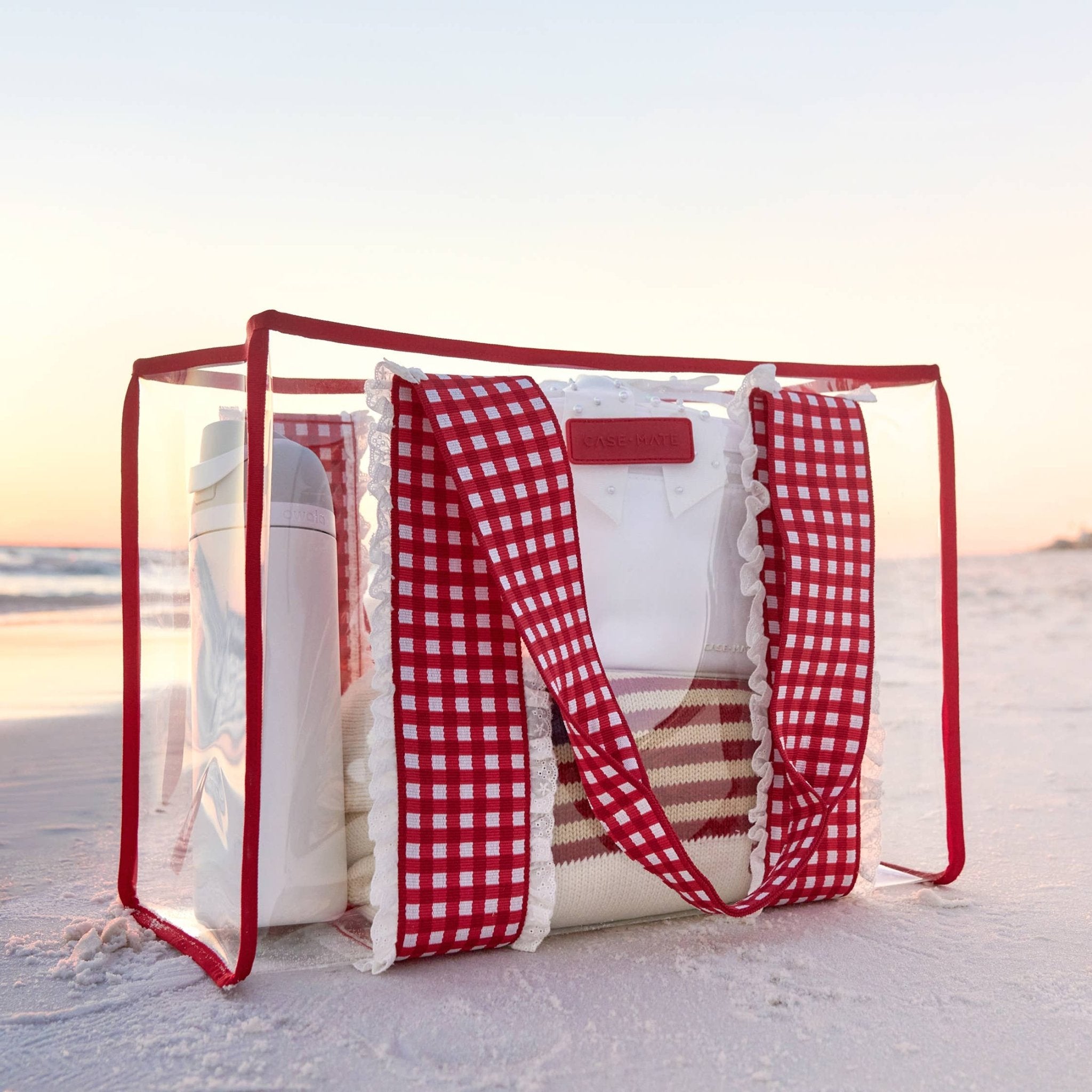 Case-Mate Cherry Gingham Jelly Tote Bag - Deadwood South Boutique & Company LLC