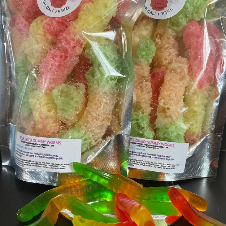 Freeze Dried Gummy Worms