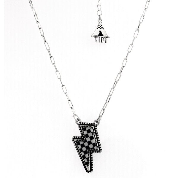 Check The Bolt Fashion Necklace - Deadwood South Boutique & Company LLC