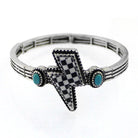 Checker Bolt Fashion Bracelet - Deadwood South Boutique & Company LLC