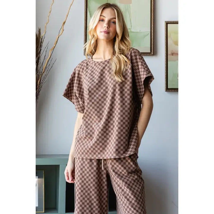 The Demi Checkered Set-Outfit Sets-Deadwood South Boutique & Company LLC-Deadwood South Boutique, Women's Fashion Boutique in Henderson, TX