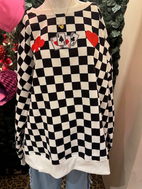 Checks & Balances Crewneck Sweatshirt - Deadwood South Boutique & Company LLC