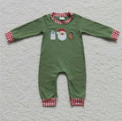 Christmas Boy Milk & Cookies Romper - Deadwood South Boutique & Company LLC
