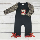 Christmas Deer Applique’ Romper - Deadwood South Boutique & Company LLC