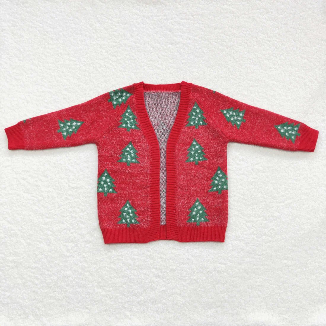 Christmas Tree Girls Cardigan - Deadwood South Boutique & Company LLC