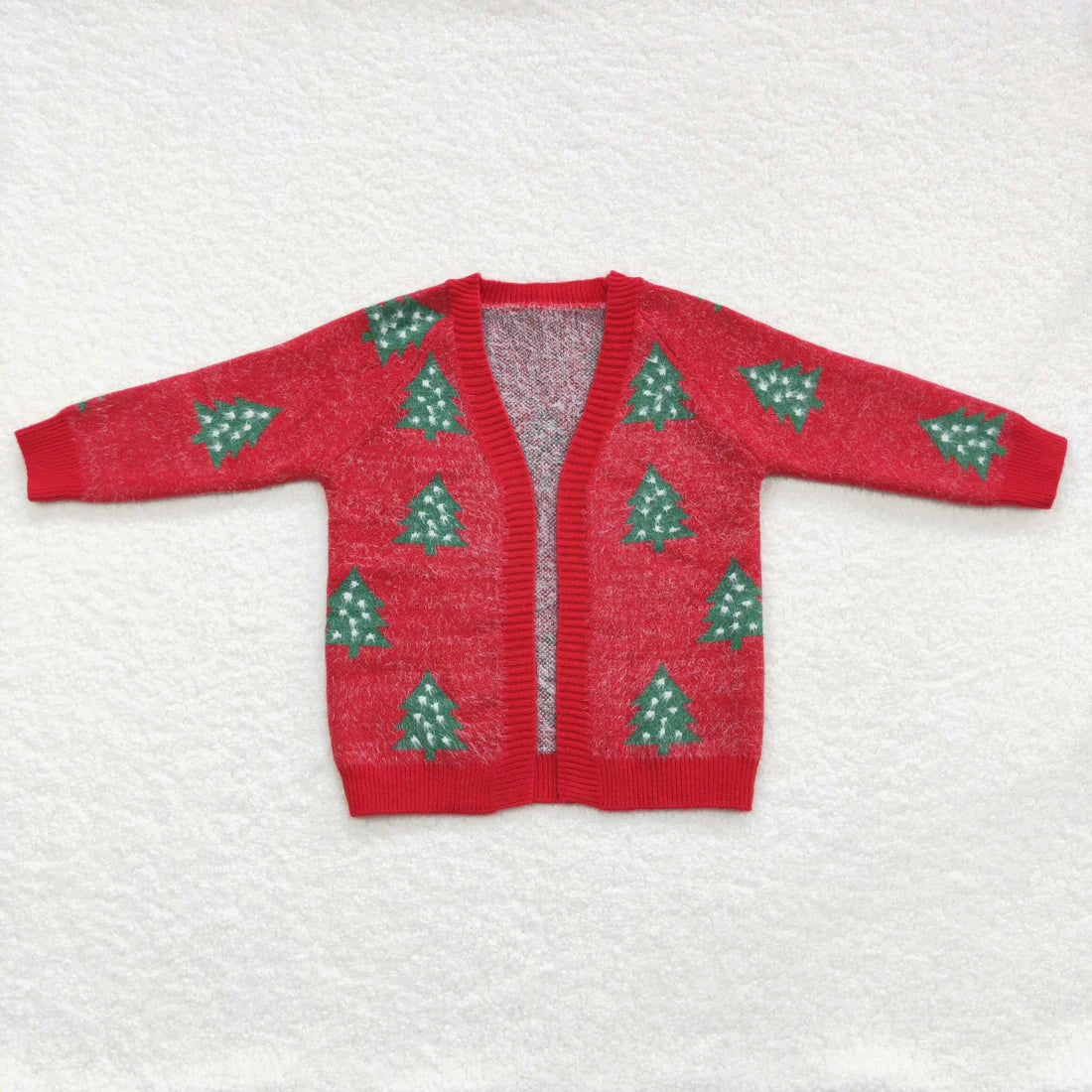 Christmas Tree Girls Cardigan-childrens-Deadwood South Boutique & Company LLC-Deadwood South Boutique, Women's Fashion Boutique in Henderson, TX