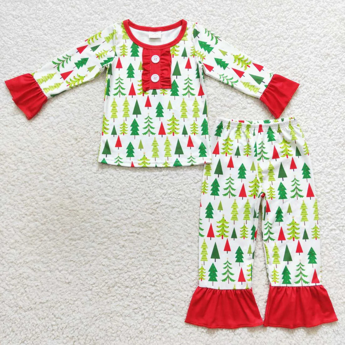 His & Her Christmas Tree Jammies-childrens-Deadwood South Boutique & Company LLC-Deadwood South Boutique, Women's Fashion Boutique in Henderson, TX