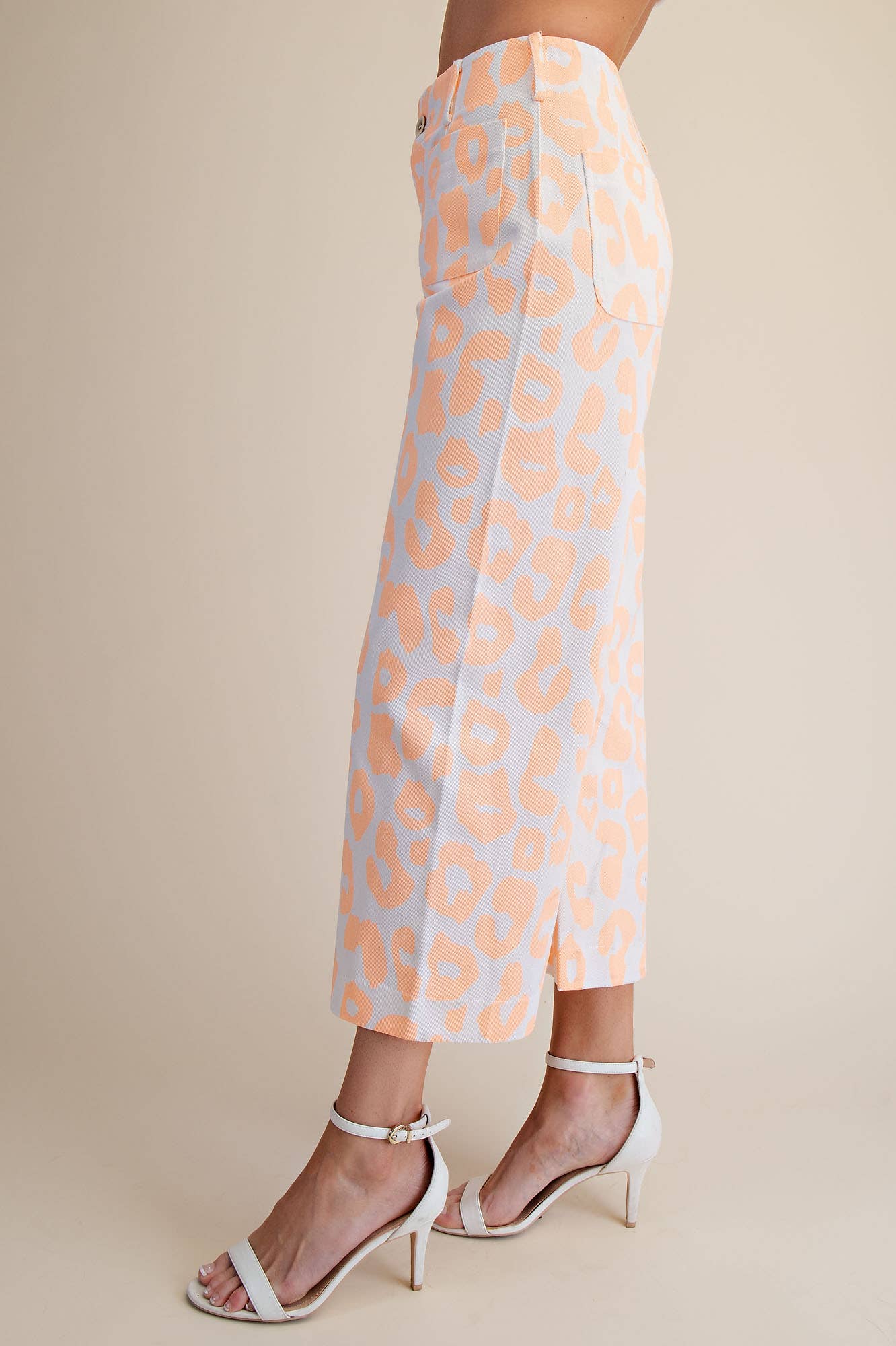 Colette Cropped Wide-Leg Neon Leopard Pants - Deadwood South Boutique & Company LLC
