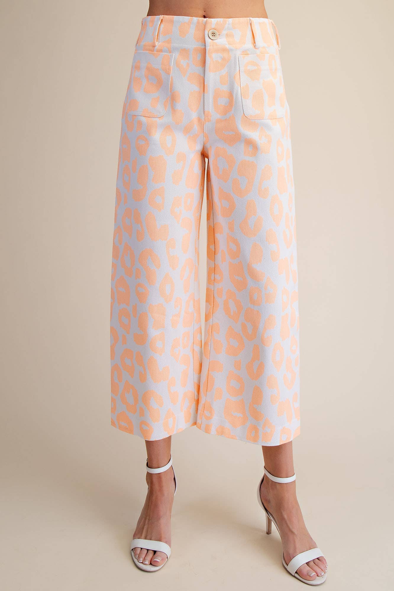 Colette Cropped Wide-Leg Neon Leopard Pants - Deadwood South Boutique & Company LLC