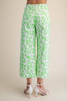 Colette Cropped Wide-Leg Neon Leopard Pants - Deadwood South Boutique & Company LLC