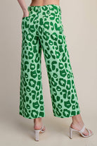 Colette Cropped Wide-Leg Neon Leopard Pants - Deadwood South Boutique & Company LLC
