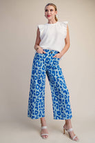Colette Cropped Wide-Leg Neon Leopard Pants - Deadwood South Boutique & Company LLC