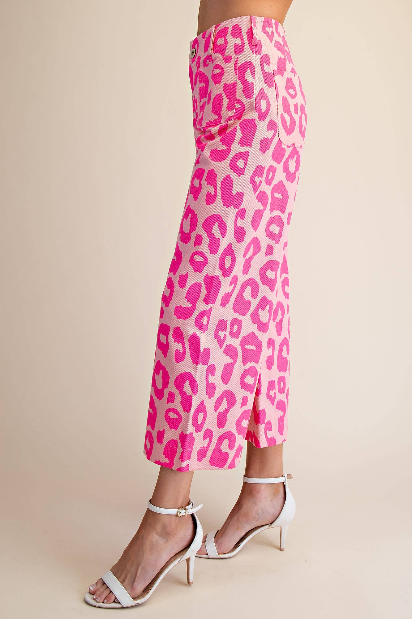 Colette Cropped Wide-Leg Neon Leopard Pants - Deadwood South Boutique & Company LLC