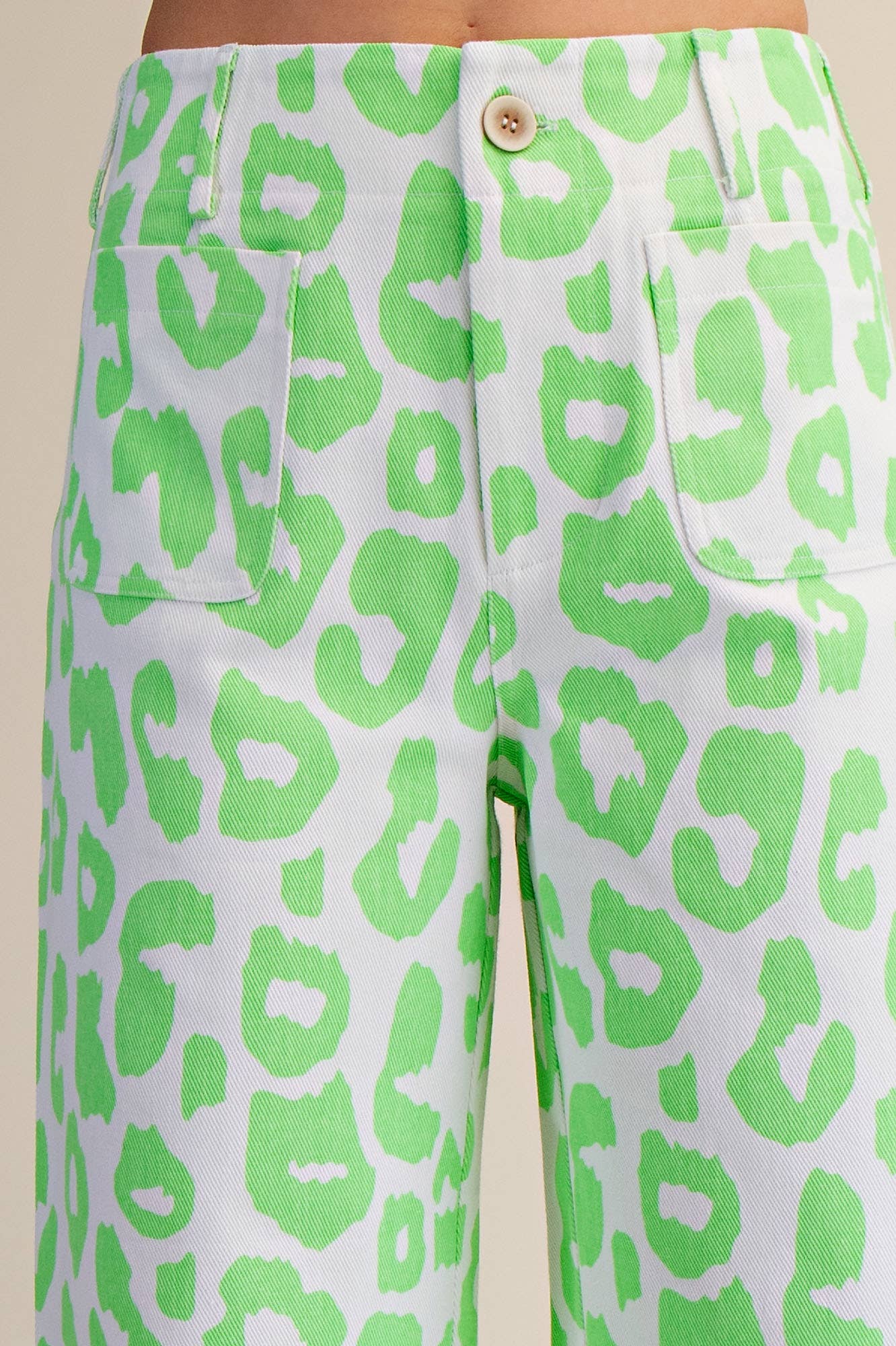 Colette Cropped Wide-Leg Neon Leopard Pants - Deadwood South Boutique & Company LLC