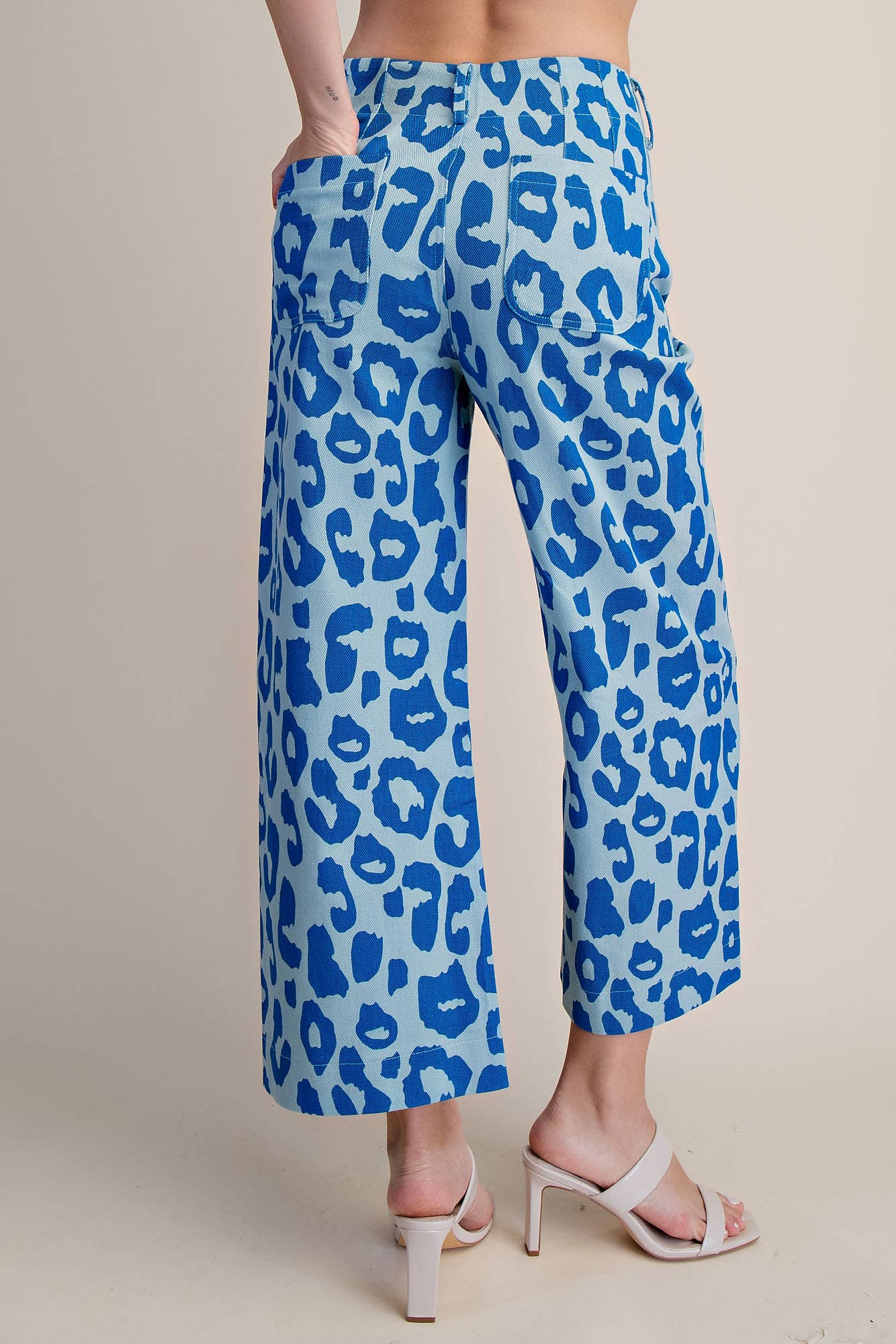 Colette Cropped Wide-Leg Neon Leopard Pants - Deadwood South Boutique & Company LLC