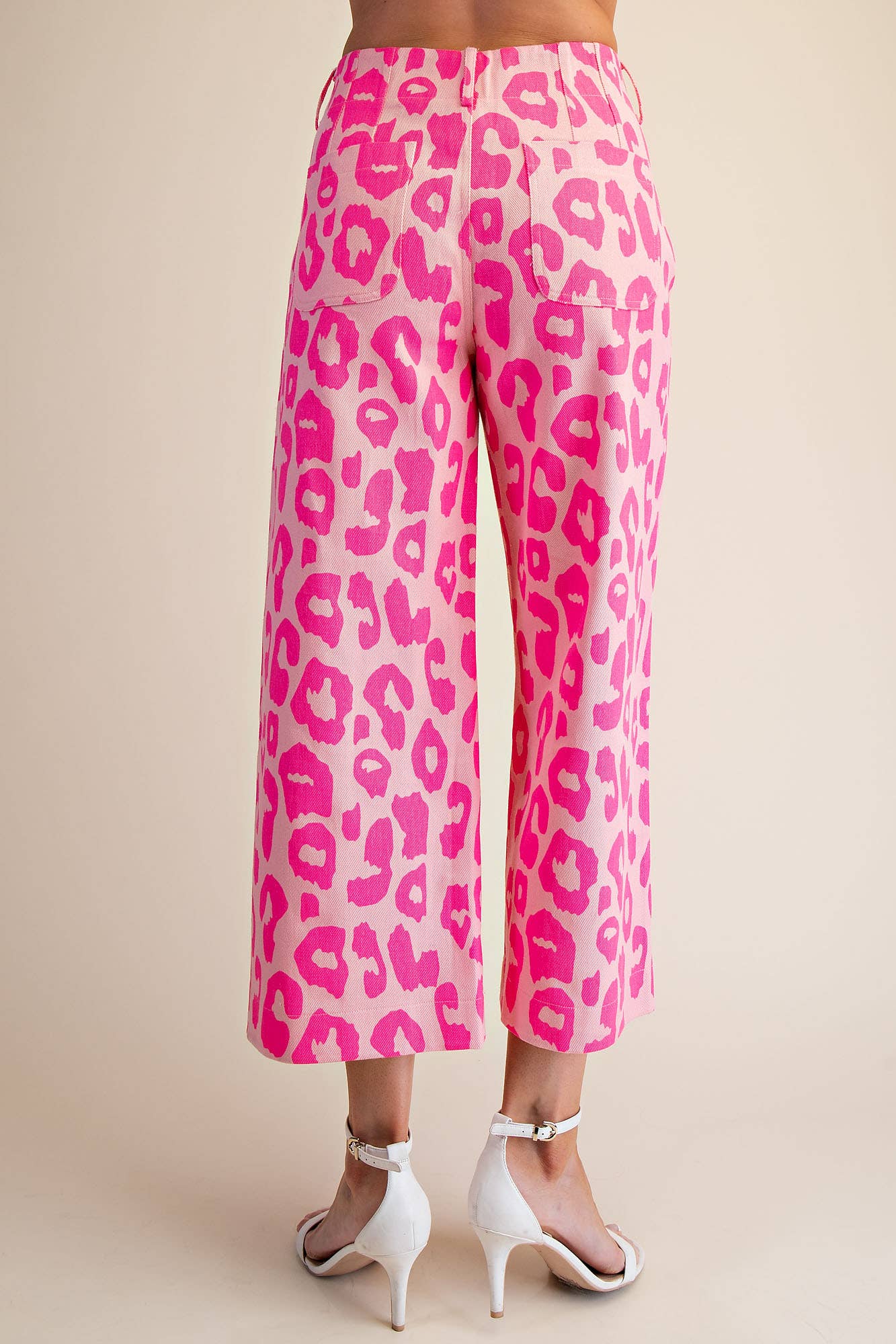Colette Cropped Wide-Leg Neon Leopard Pants - Deadwood South Boutique & Company LLC