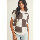 Color Black Crew Neck Short Sleeve Sweater - Deadwood South Boutique & Company LLC