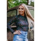 Colorful Bow Mesh Top - Deadwood South Boutique & Company LLC