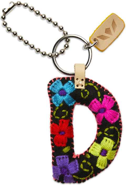 Consuela Black Felt Letter Charms - Deadwood South Boutique & Company LLC
