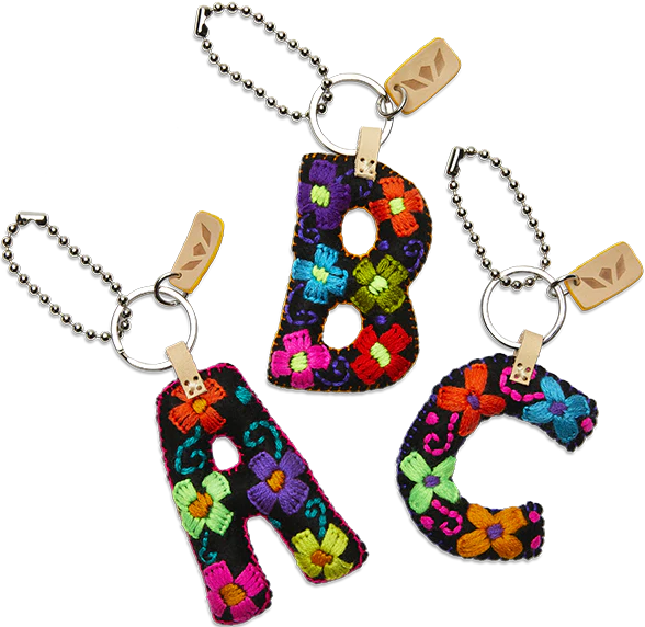 Consuela Black Felt Letter Charms - Deadwood South Boutique & Company LLC