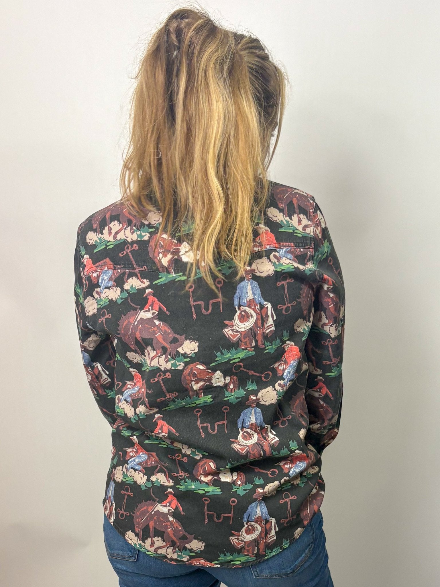 Cowboy Pearl Snap Button Up Long Sleeve - Deadwood South Boutique & Company LLC