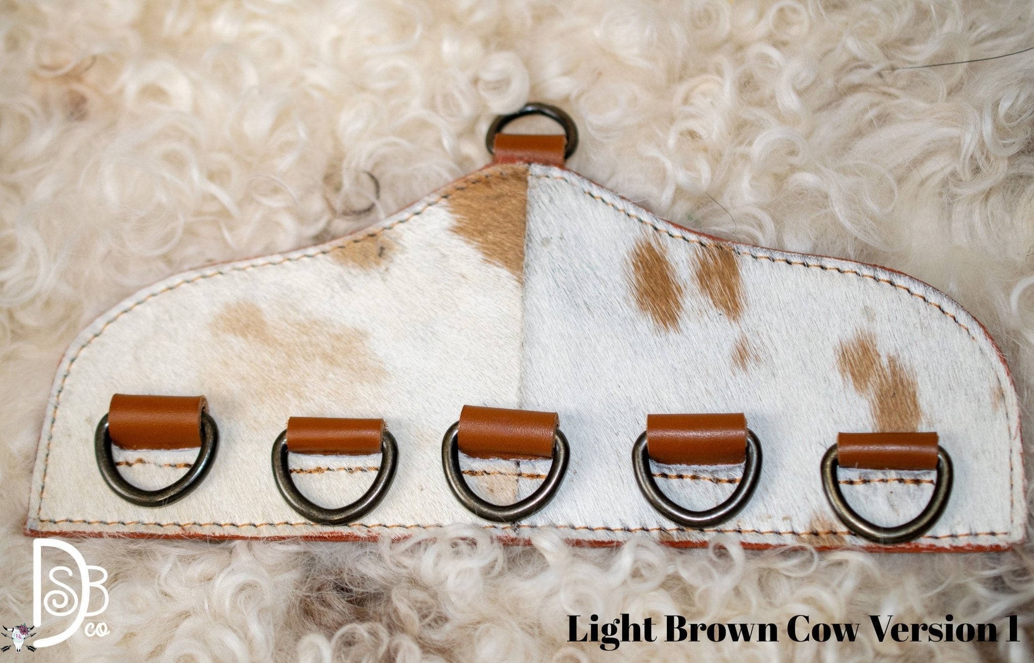 Cowhide & Leather Scarf Holder - Deadwood South Boutique & Company LLC