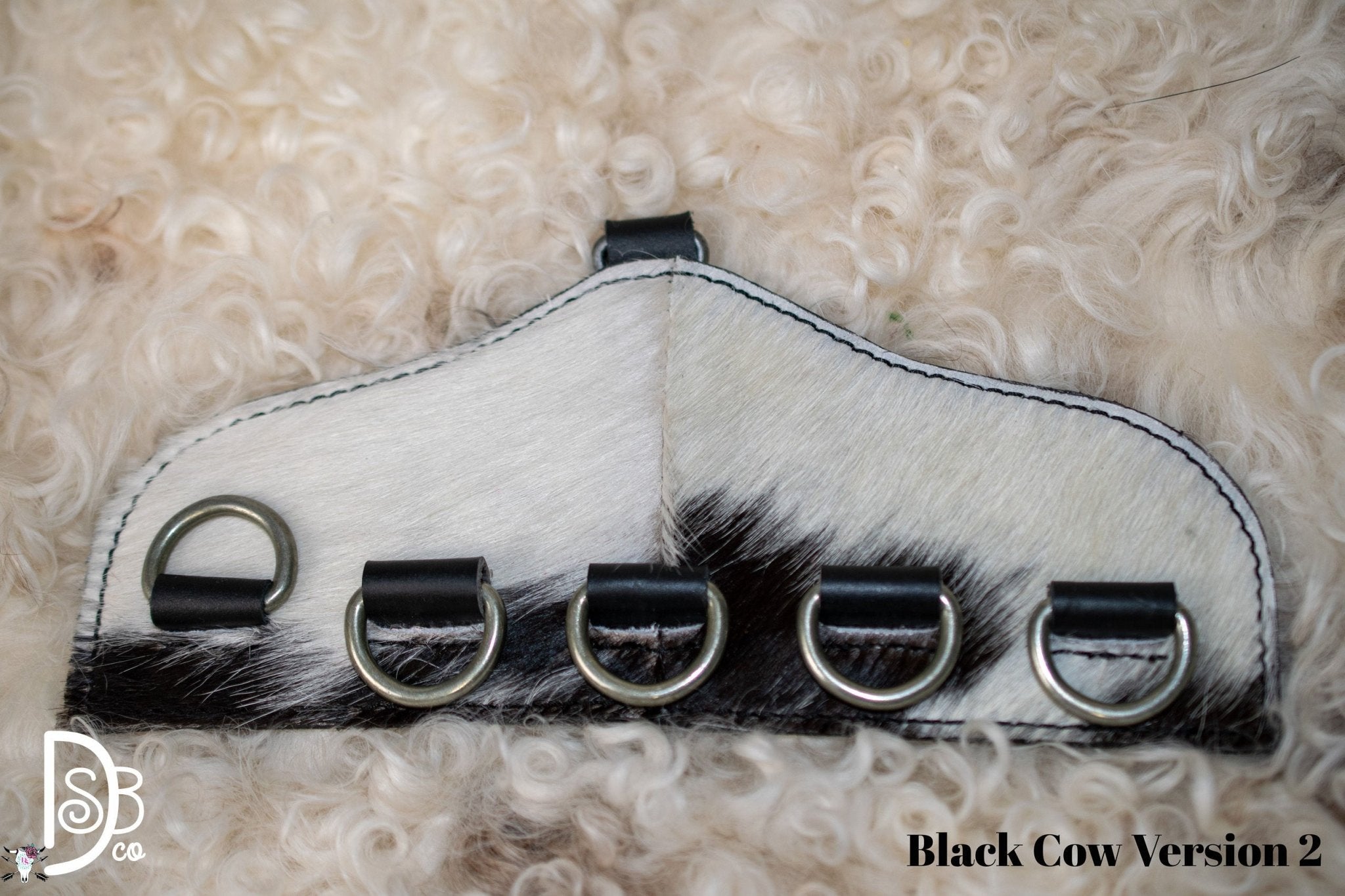 Cowhide & Leather Scarf Holder - Deadwood South Boutique & Company LLC