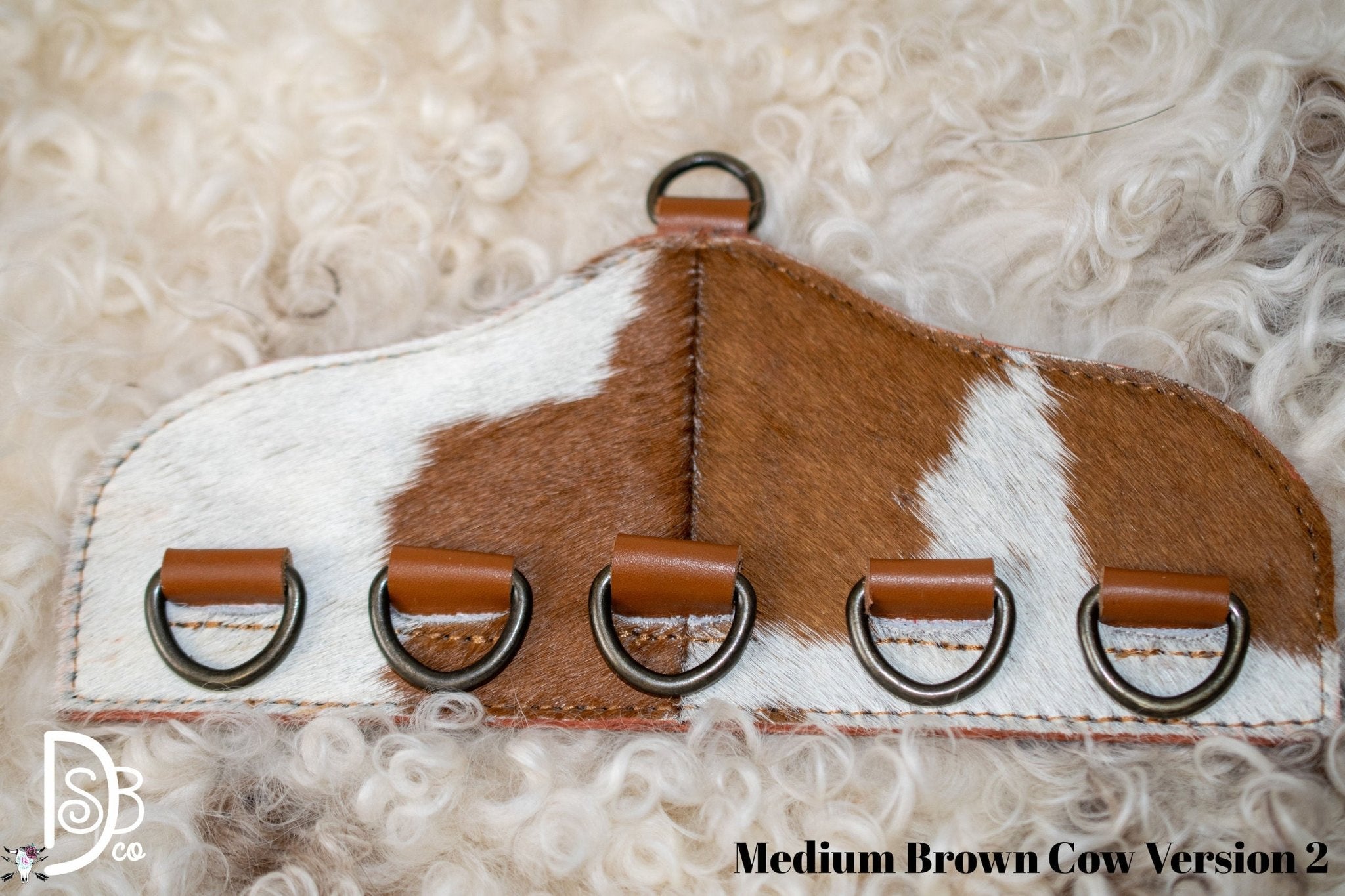 Cowhide & Leather Scarf Holder - Deadwood South Boutique & Company LLC