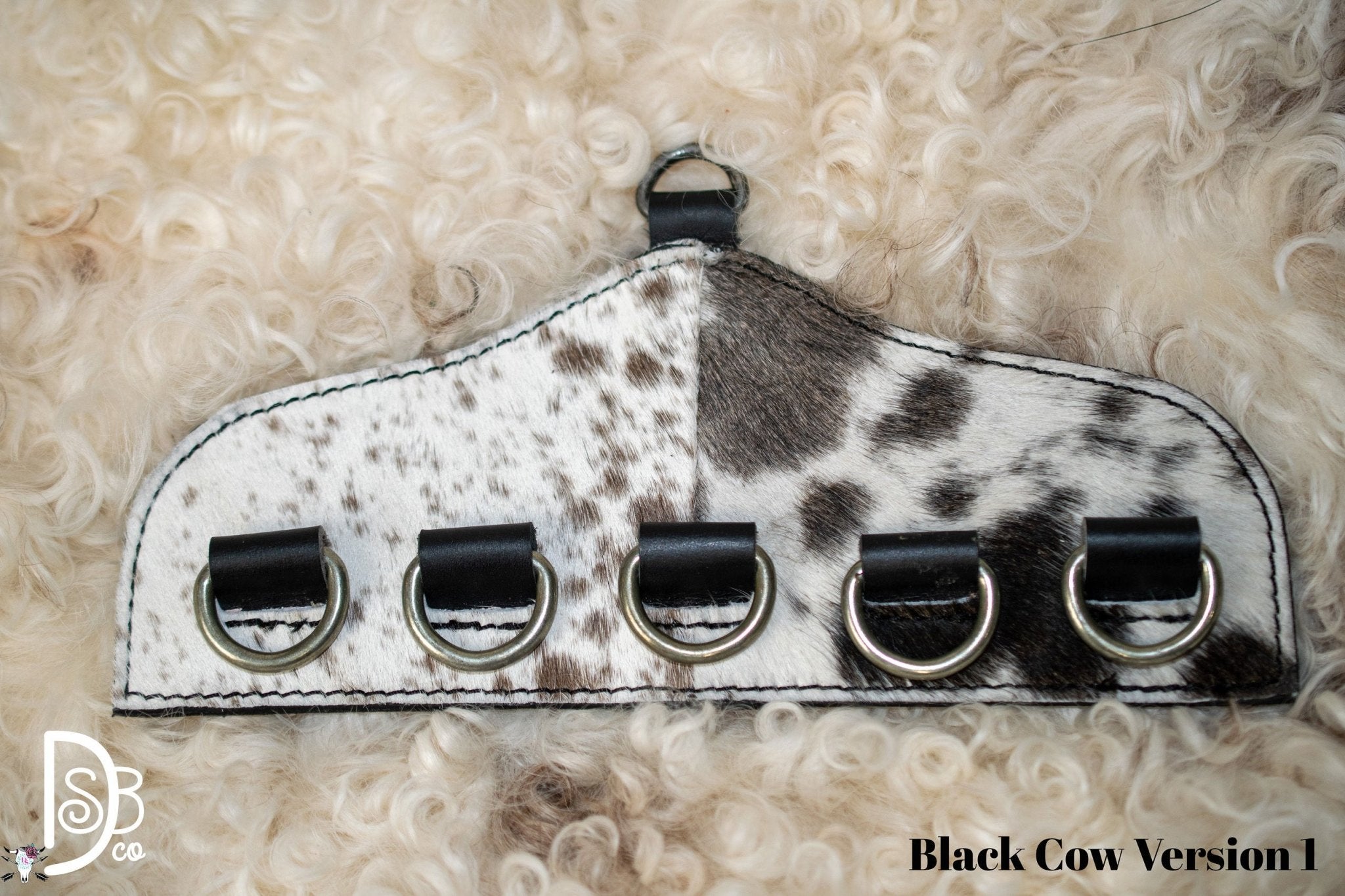 Cowhide & Leather Scarf Holder - Deadwood South Boutique & Company LLC