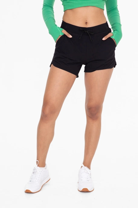 Mono B Lined Athleisure Shorts-Bottoms-Deadwood South Boutique & Company-Deadwood South Boutique, Women's Fashion Boutique in Henderson, TX