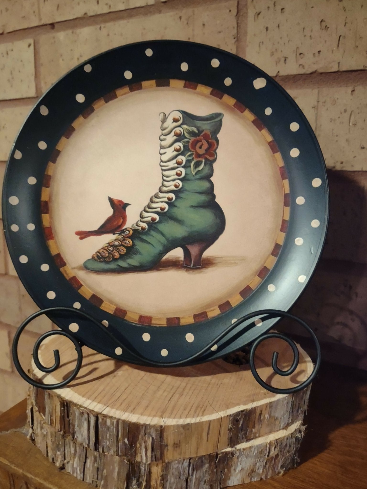 Decorative Plate with Stand - Deadwood South Boutique & Company LLC