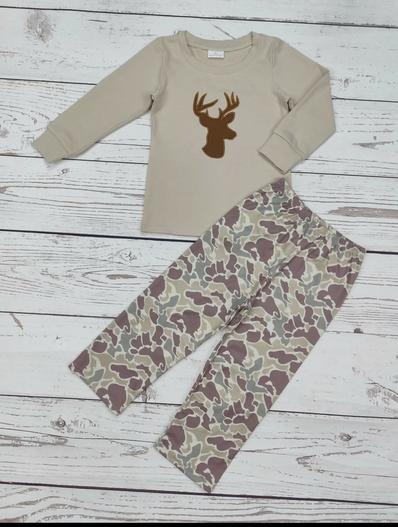 Deer Applique’ Camouflage Pants Set - Deadwood South Boutique & Company LLC