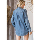 Delilah Denim Button Down Top - Deadwood South Boutique & Company LLC