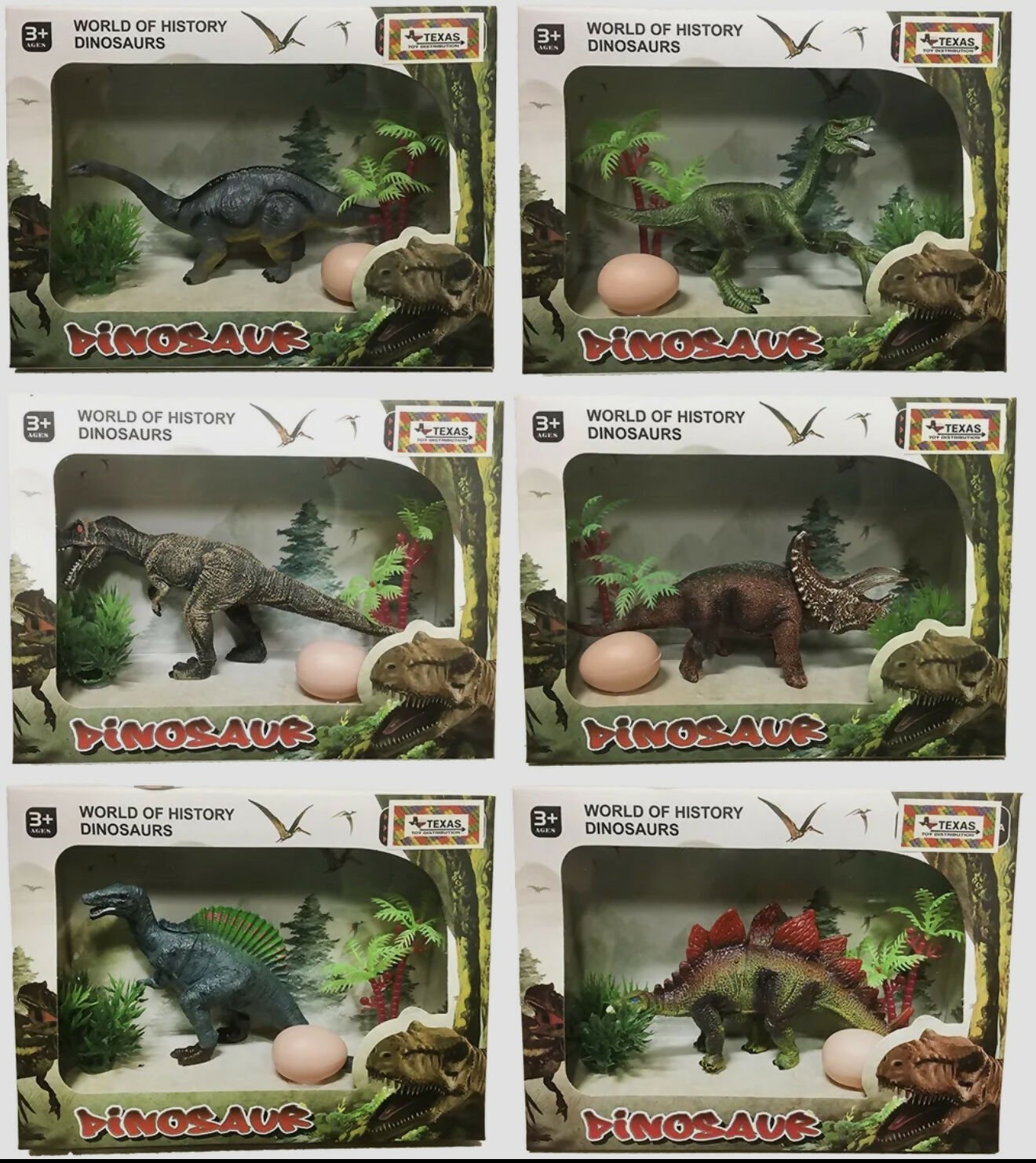 Dinosaur Plastic Models Window Box - Deadwood South Boutique & Company LLC
