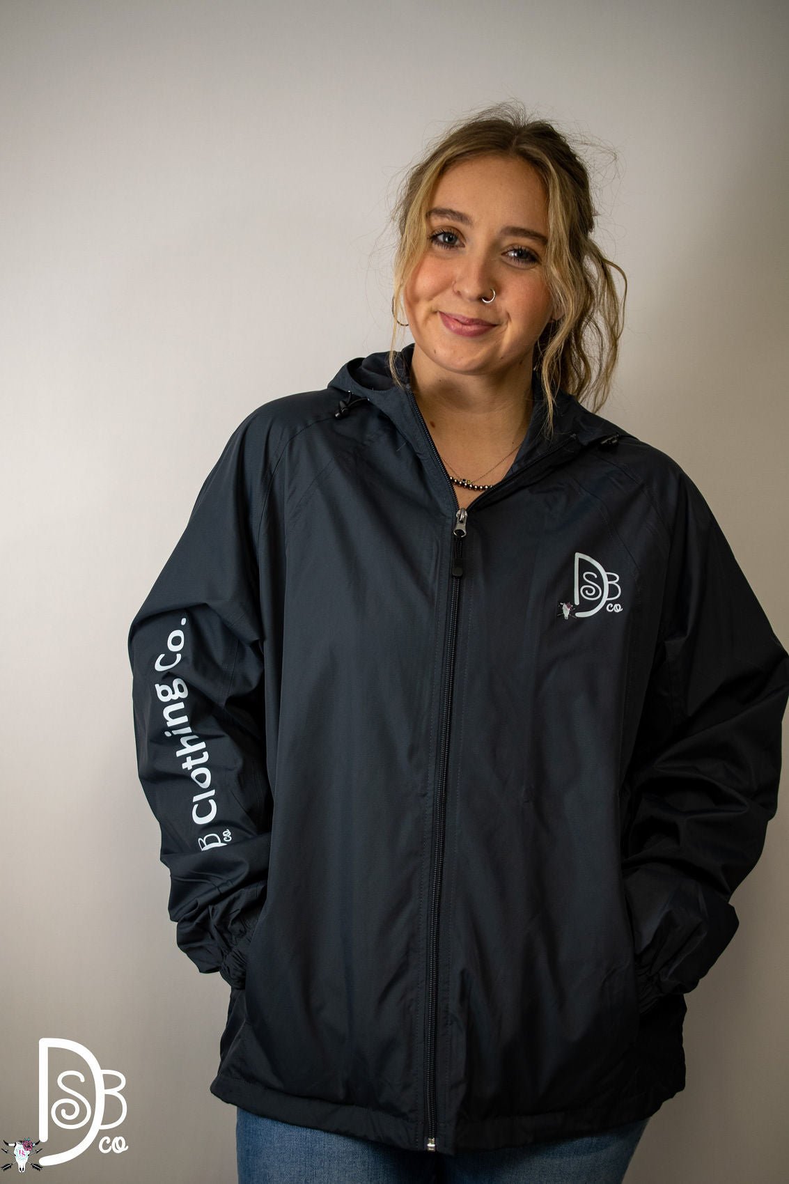 DSB Clothing Co Windbreaker Jacket - Deadwood South Boutique & Company LLC