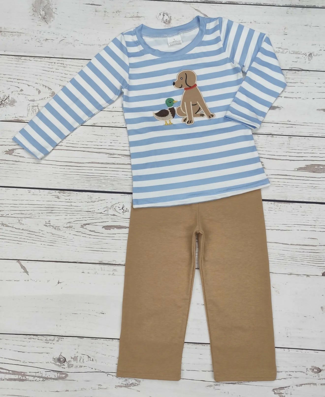 Duck Dog Applique’ Hunting Pants Set - Deadwood South Boutique & Company LLC