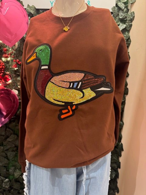 Ducks Alive Crewneck Sweatshirt - Deadwood South Boutique & Company LLC