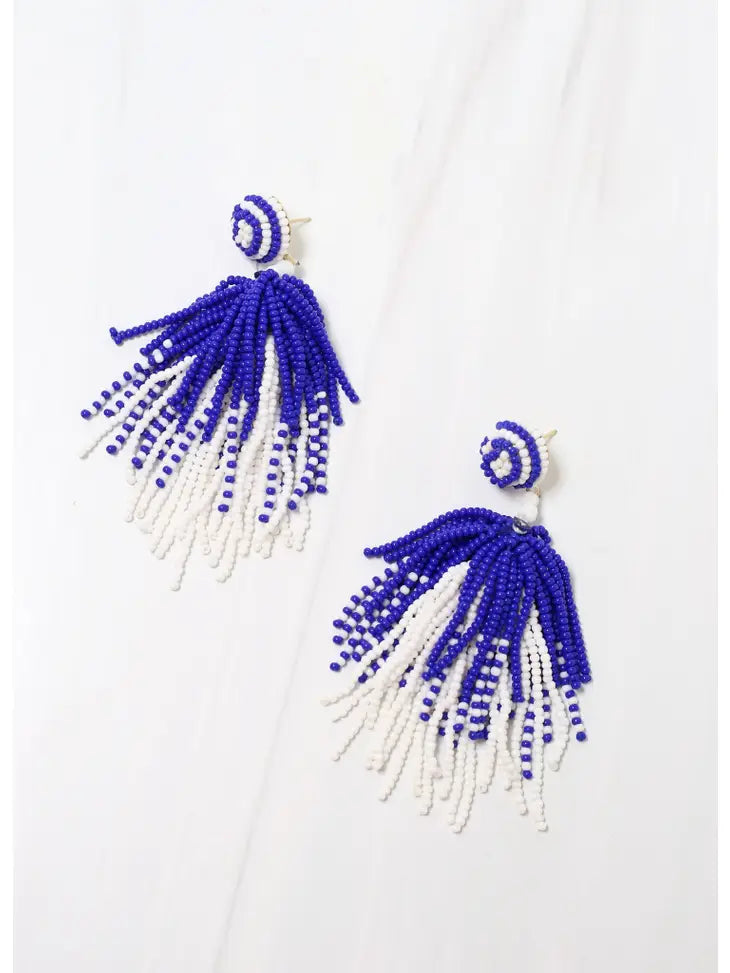 Toomer Beaded Tassel Earrings-Earrings-Deadwood South Boutique-Deadwood South Boutique, Women's Fashion Boutique in Henderson, TX