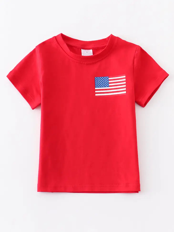Kids Flag Graphic Tee-Graphic Tee's-Deadwood South Boutique & Company-Deadwood South Boutique, Women's Fashion Boutique in Henderson, TX