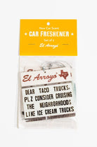 El Arroyo Car Air Freshener Pack - Deadwood South Boutique & Company LLC