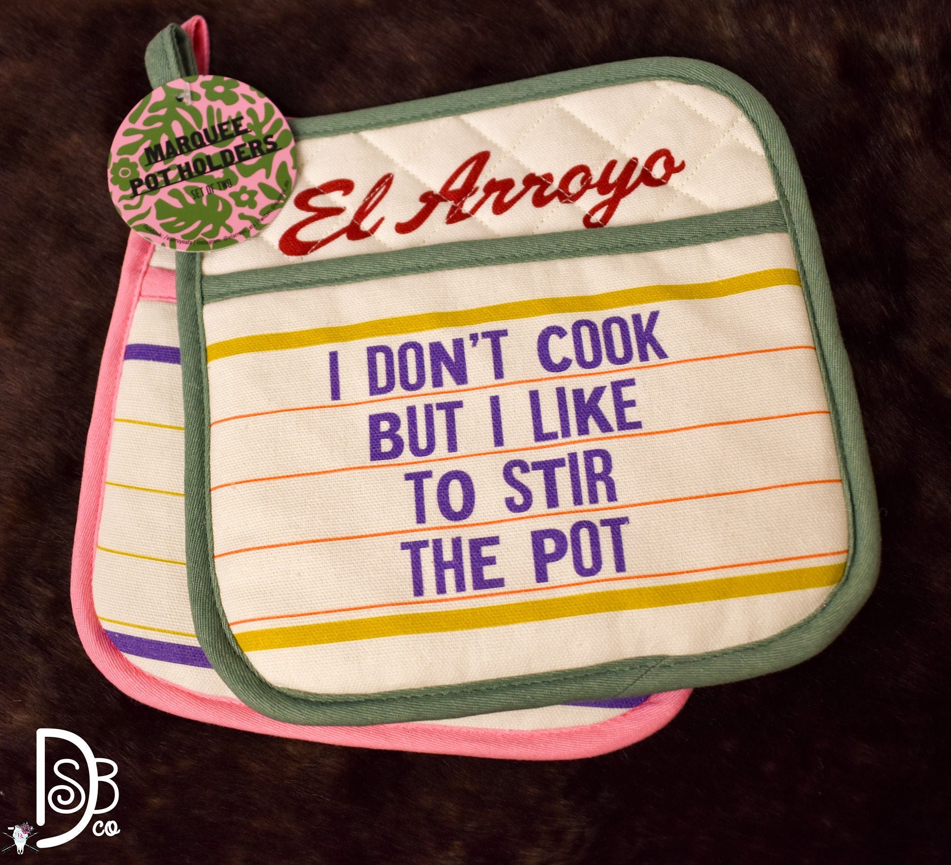 El Arroyo Marquee Pot Holder Sets - Deadwood South Boutique & Company LLC