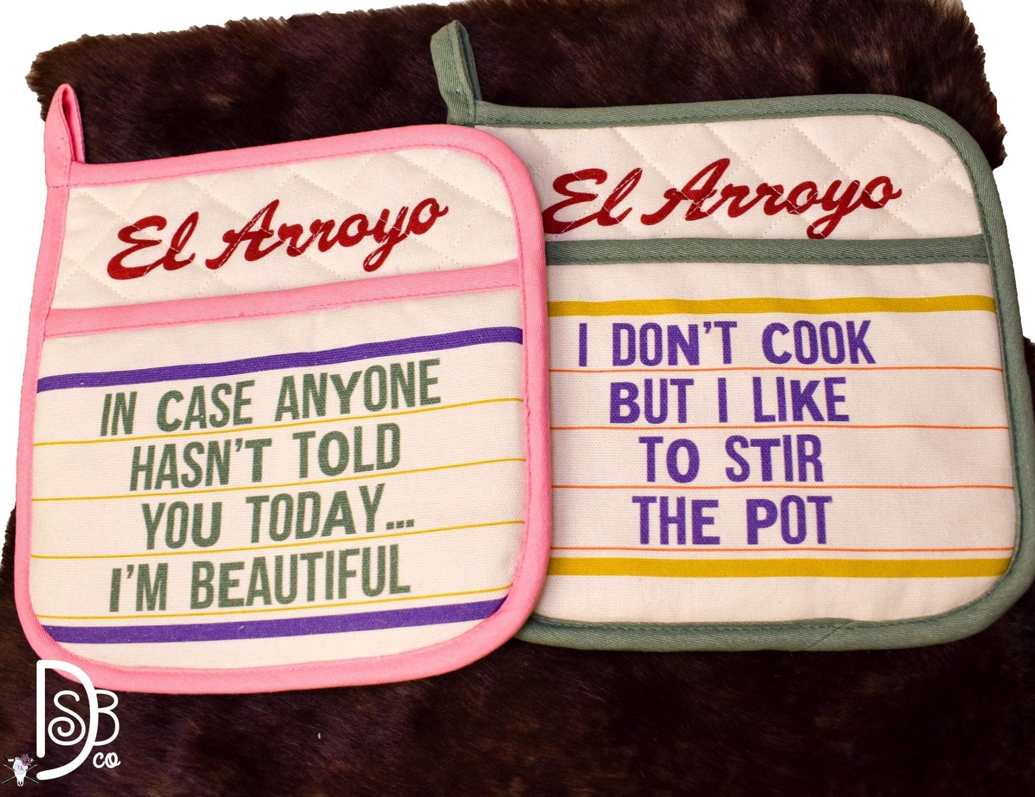 El Arroyo Marquee Pot Holder Sets - Deadwood South Boutique & Company LLC
